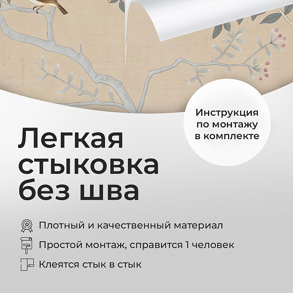 Птицы на цветущем дереве 11926 S мнеобои