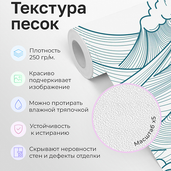 Волны. Графика 11867 S мнеобои