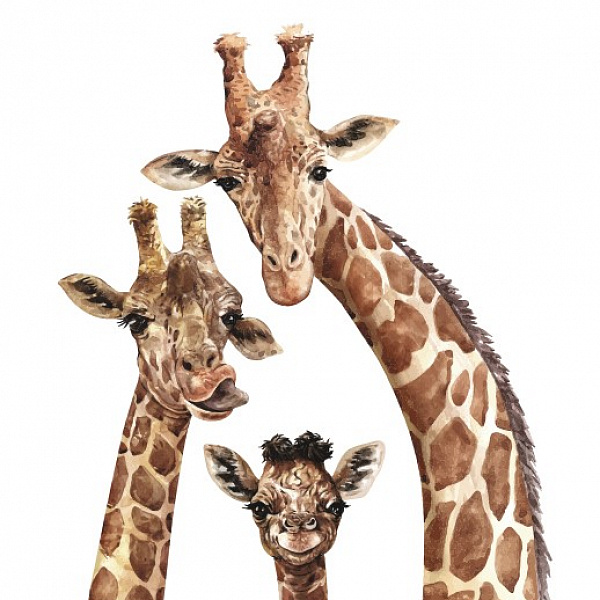 Семья жирафиков 10290-P мнеобои