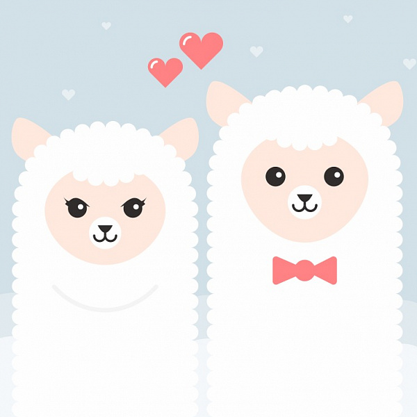 Милые овечки 10084-P мнеобои