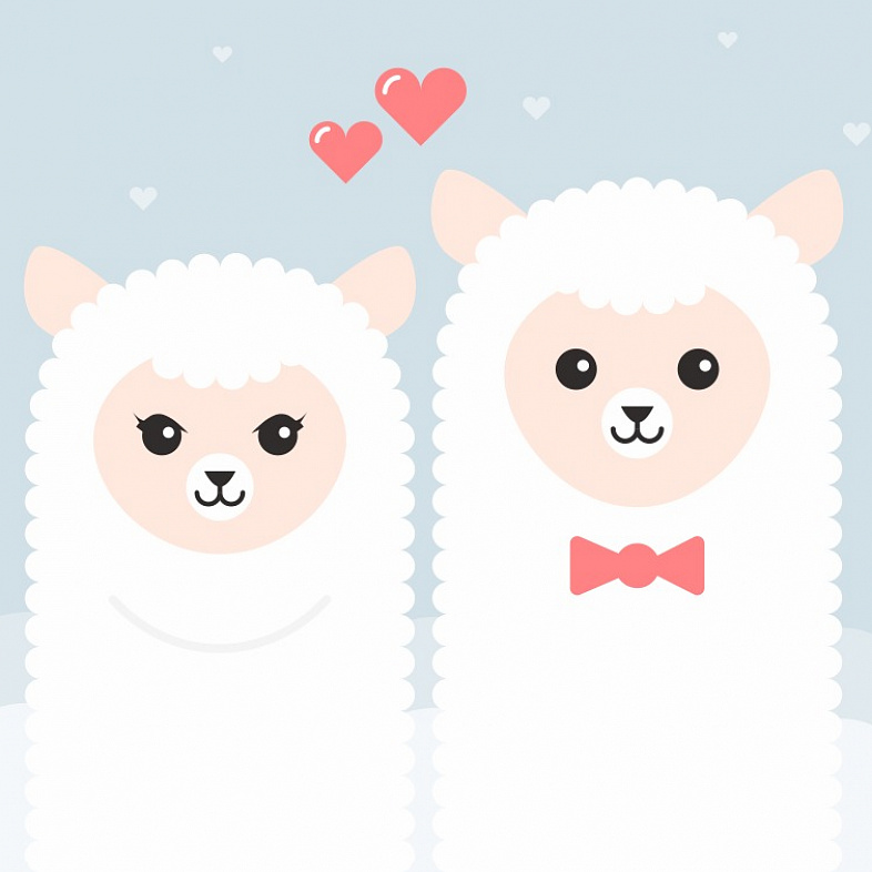 Милые овечки 10084-P мнеобои