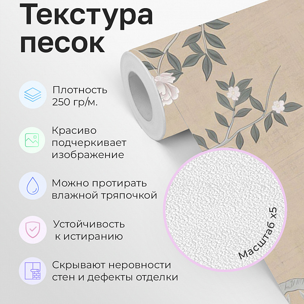 Птицы на цветущем дереве 11926 S мнеобои