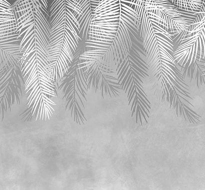 Пальмовые листья (серые) 11004 - G мнеобои